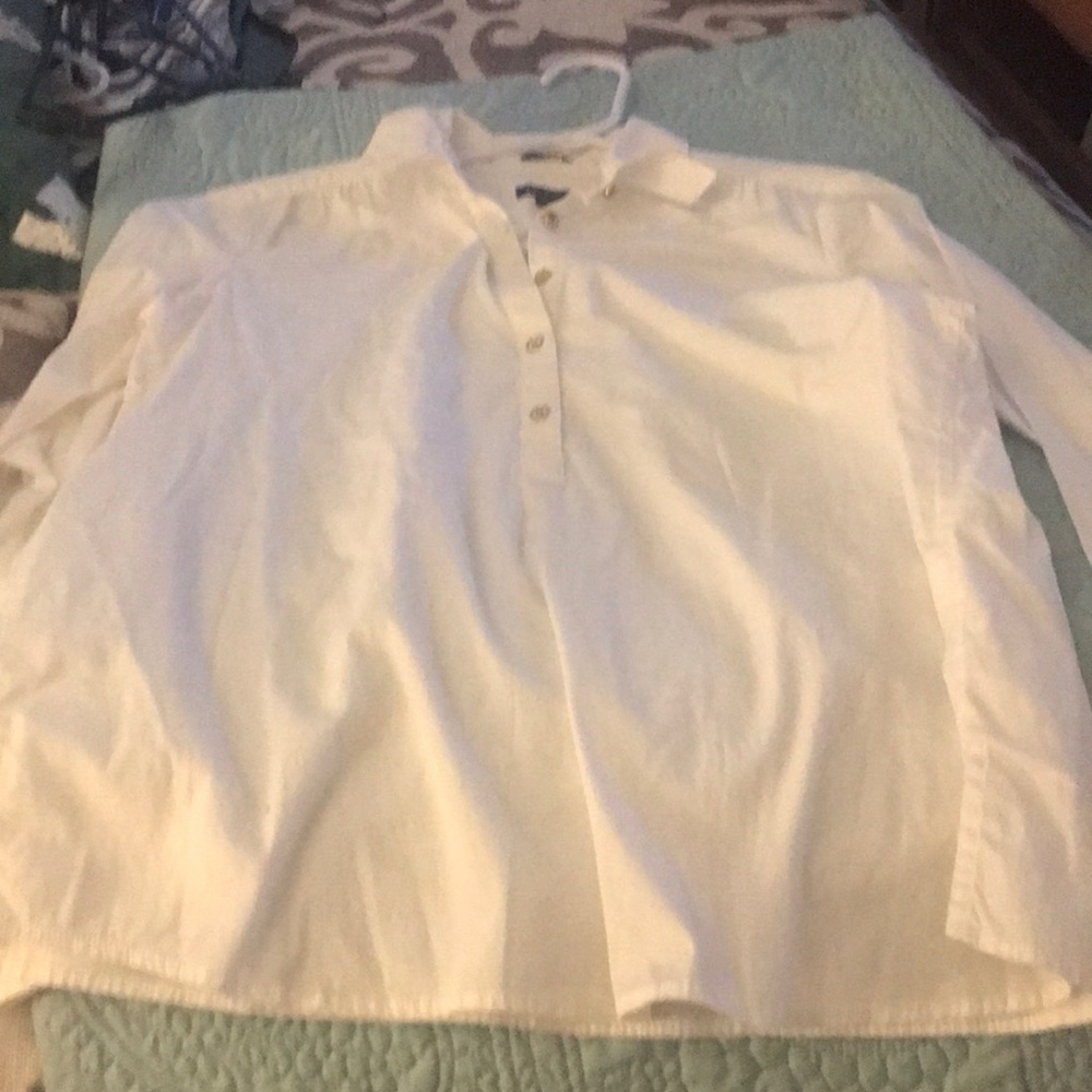 Talbots white button down